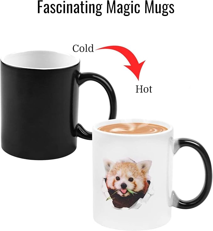 TANGLONG Color Changing Coffee Mugs 11oz Sublimation Mugs Magic Mug Heat Sensitive Coffee Mugs Tazas Magicas Para Sublimacion Set of 12