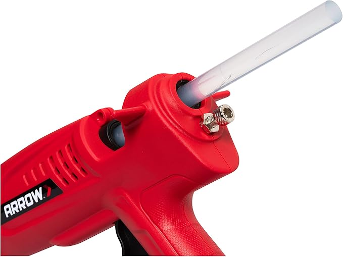 Arrow Fastener 300-Watt Heavy Duty Professional Electric Hot Melt Glue Gun for Crafts, Construction, and Wood, Clear | For Crafts, Construction & Wood, Removable Base Stand, Comfortable Grip, Insulated Safety Nozzle, Adjustable Flow Control