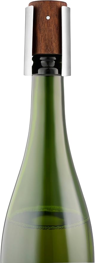 Eva Solo | Liquid lounge Champagne stopper |Keeps champagne fresh long after opening | Walnut wood