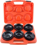 K Tool International 73635 Master Oil Filter Wrench Kit with 3/8" Drive, Molded Case, Black Oxide Finish, 17 Piece