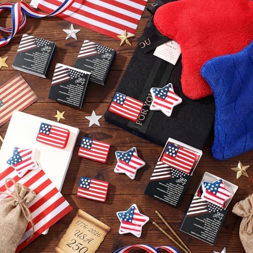 96 Sets Patriotic Theme Gifts American Flag Toys with Boxes