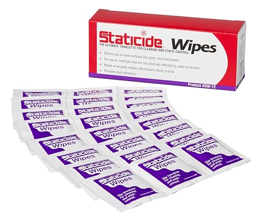 Staticide® 2450 Anti-Static Wipes, 5" x 8", Bulk 450 wipes per case