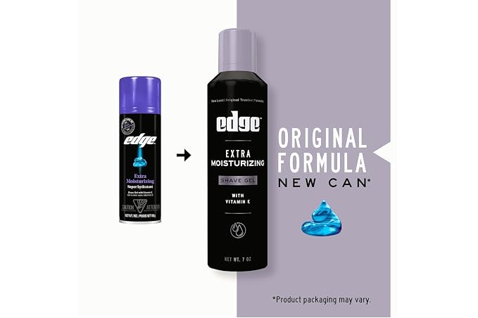 edge Extra Moisturizing with Vitamin E Shave Gel 7 oz (Pack of 6)