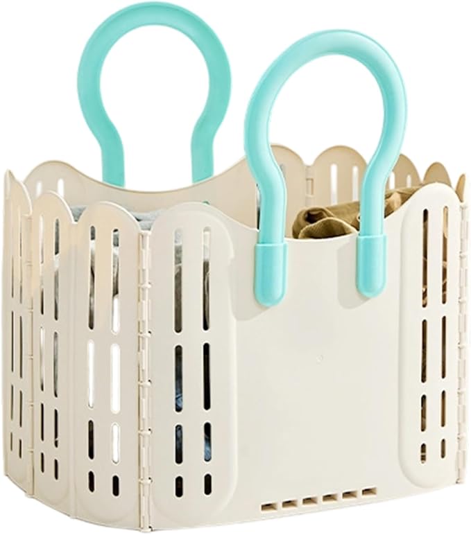 Collapsing Laundry Basket Pliable Obstruct for College Dormitory Space Saving Plan Permanent Ventilated Net