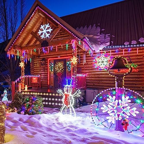 Nazuwke 200Ft Rope Lights Outdoor, 18 Colors Changing 610 LED String Lights