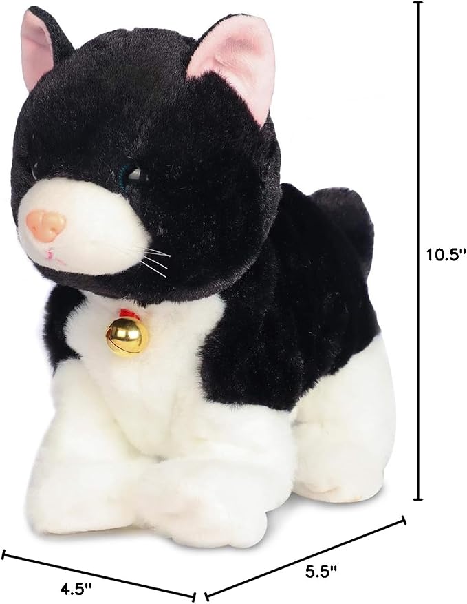 Smalody Interactive Plush Toys, Novelty Sound Control Mechanical Cat Electronic Pets Robot Cat Gift for Children (Black)