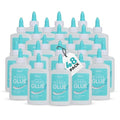 Darice Washable School Glue 4oz - 48 -Pack White Liquid Glues for Kids - Extra-Strong Great for Slime, Arts and Crafts - Back to School Supplies Glue Bottle with Adjustable Twist Closure