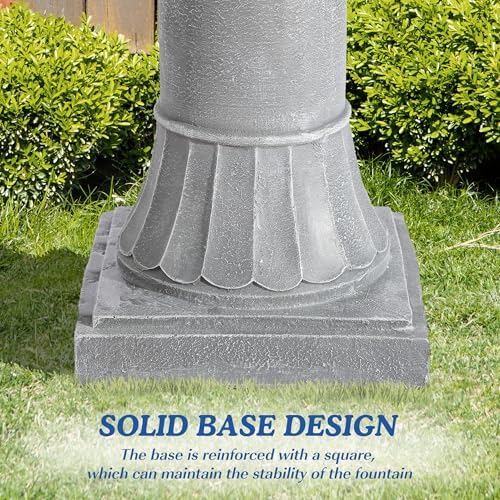 48.4" H Italian Outdoor Water Fountains, Fountains and Waterfalls