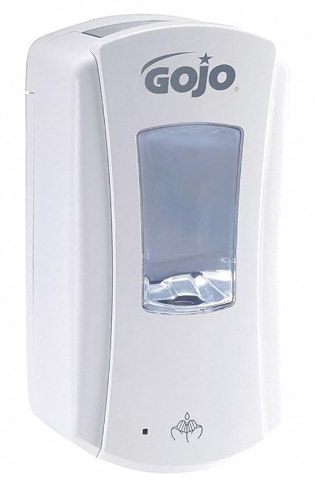 GOJO LTX-12 Touch-Free Foam Hand Soap Dispenser, White, for 1200 mL GOJO LTX-12 Hand Soap Refills (Pack of 1) - 1980-01