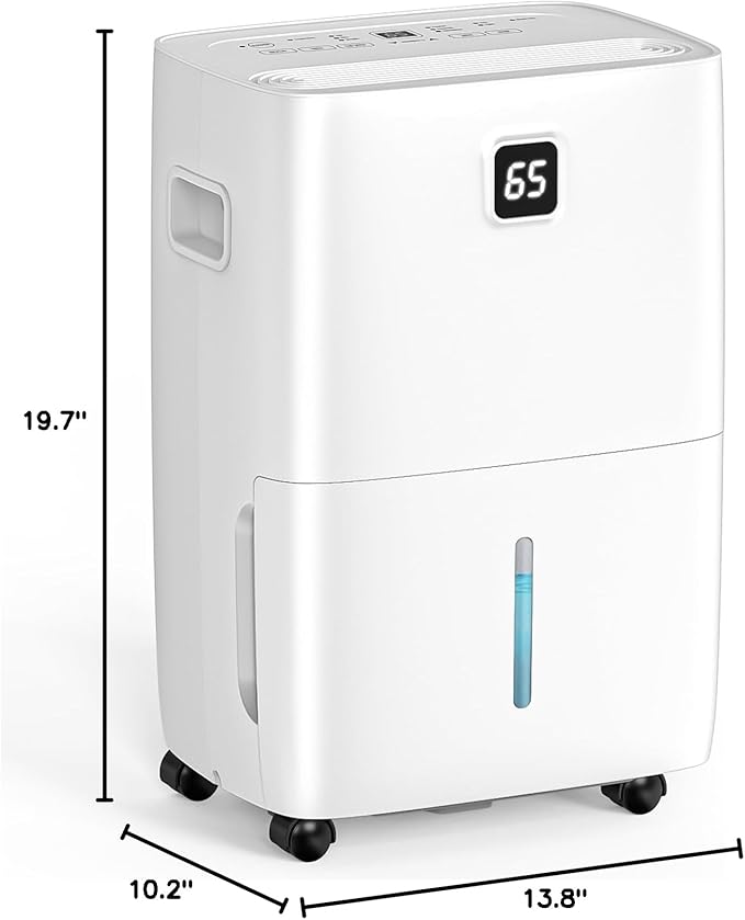DEVERSE Max 80 Pints Energy Star Dehumidifier for Home/Bedroom/Basement, 5000 Sq.Ft Coverage, with Drain Hose, Smart Humidity Control & Large Tank