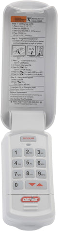 Genie Garage Door Opener Wireless Keyless Keypad - Safe & Secure Access - Compatible with All Genie Intellicode Garage Door Openers - Easy Entry into the Garage With a PIN - Model GK-R, White | Wireless Installation, Compatible with all Genie Intellico...