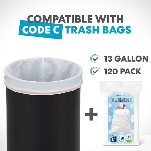 Simpli-Magic 16 Gallon (60L) Open Top Trash Can – Round Commercial Trash Can – Smudge-Resistant, Easy to Clean, Non-Skid Base, Stainless Steel (2 Pack)