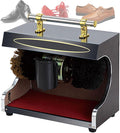 Electric Shoe Shine Polisher,Shoe Polisher Machine,Automatic Induction/Double Combination Brush/Smooth Operation for Family Hotel Bank Commercial (Black )