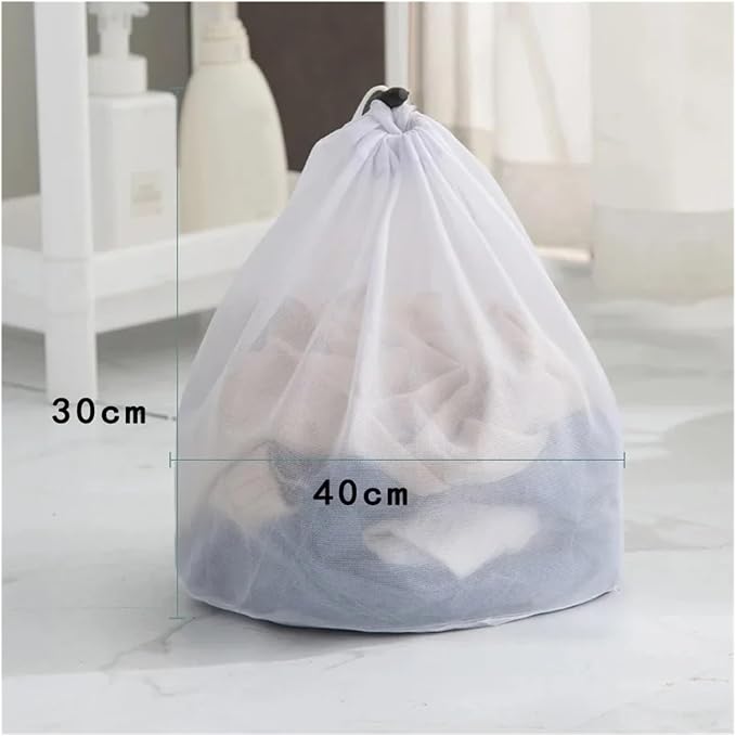 1-4PCS Household Storage Washing Laundry Bag Mesh Organizer Net Bra Socks Underwear Shoe Storag Wash Machine Cover Clothes(B 30x40cm,6pcs)
