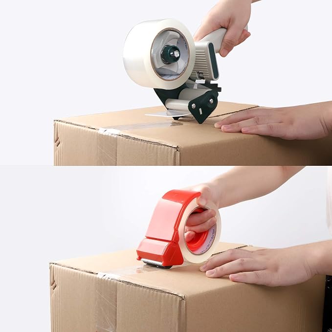JARLINK Packing Tape Dispenser Gun (2 Pack) with 2 Rolls Tape Bundle with Packing Tape (12 Rolls) for Shipping Packaging Moving Sealing
