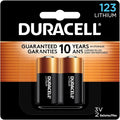 Duracell CR123A 3V Lithium Battery, 2 Count (Pack of 1), 3 Volt High Power, Long-Lasting for Home Safety, Security Devices, Flashlights, Smoke Alarms, Home Automation