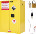 SPECRAFT 30-Gallon Flammable Safety Cabinet | 44 x 31 x 18 In, Cold-Rolled Steel, Adjustable Shelving, OSHA and CE Certified, for Industrial, Commercial and Lab Use