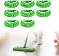 Reusable Mop Pads, Reusable Microfiber Mop Pads Compatible with Sweeper Mops, Replacement Wet Mopping pad Refills & Washable Dry Sweeping Cloths for Surface/Hardwood Floor Cleaning (Green-8PCS)