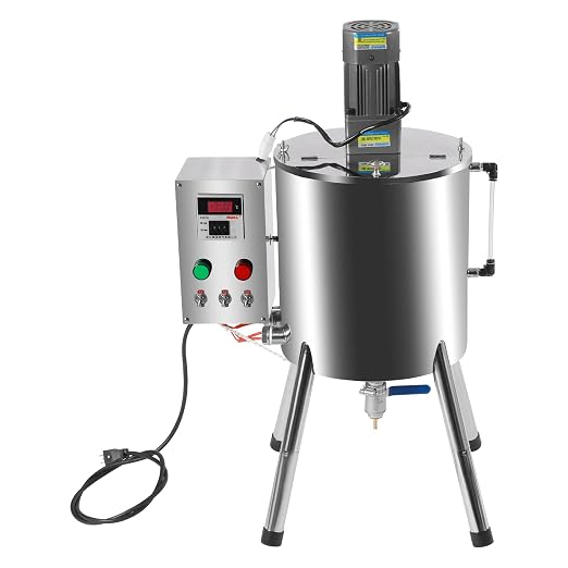 30L 4Gal Heating Mixing Filling Machine, Lipstick Filling Machine Stirring Tank, Stainless Steel Stirring Tank Cream Liquid Filler Machine for Lipstick, Shoe Polish