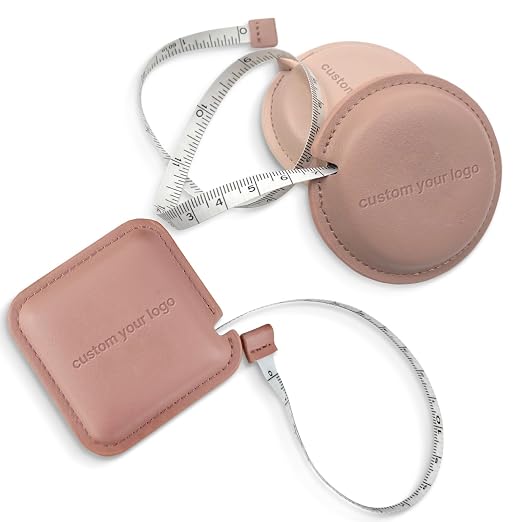 Custom PU Leather Tape Measure – Measuring Tape for Tailoring, Home, and DIY Projects, Personalized Logo Option (200)
