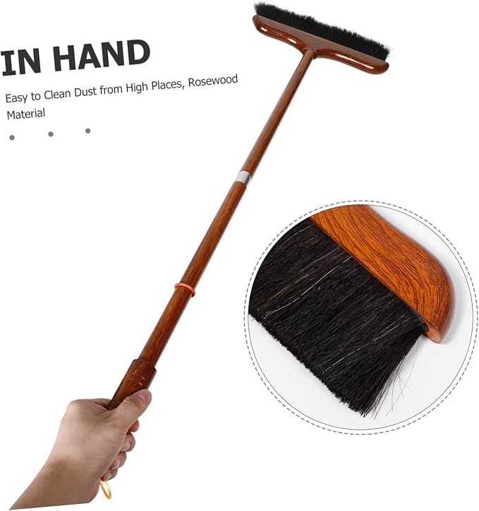 HEALLILY Broom and Dustpan Set with Handle Versatile Cleaning Tool for Home Kitchen and Patio for Pet Hair and Dust Removal Ergonomic Design for Comfortable Use