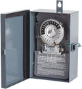 NSi Industries TORK 1109A-O Indoor/Outdoor 40-Amp Multi-Volt Mechanical Lighting and Appliance Timer - 24-Hour Programming- 120/208-277-Volt , Grey