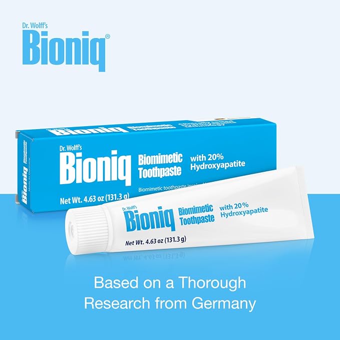 Bioniq Classic 20% Hydroxyapatite Toothpaste 4.63 Oz | bioHAP and Fluoride Free Toothpaste for Daily Use, Clinically Tested, Expert for Enamel and Gum Care, 4.63 Oz 2 Pack