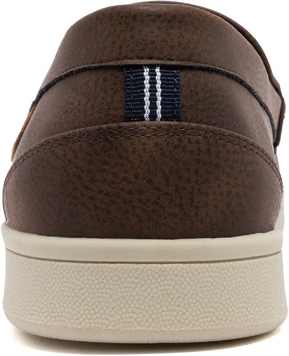 Nautica Men's Slip-On Loafers Casual Moc Toe Sneakers Boat Shoes Slipper for Men – Lightweight & Comfortable - Derwin