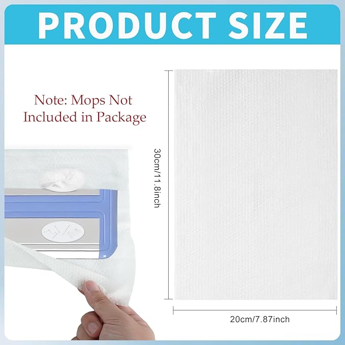 320 Pcs Wet Mop Pads Refills Disposable Moist Mopping Cloth Wipes Cleaning Sweeper Wet Refills for Wood Floor Tile Hardwood