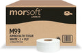 Morcon M99 Bath Jumbo Tissue, Septic Safe, 2-Ply, 3.3in x 1,000ft., 12 Count