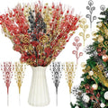 Daifunli 36 Pcs Christmas Tree Pick Spray Ornament, Mouse Red Yellow Black