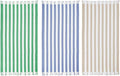 LANE LINEN 3 Pack Beach Towels Oversized, 39"x71" - Coastal Earth | Classic Cabana Stripe - Quick-Drying & Super Absorbent - Sand Shakes Right Off - Soft Pre-Washed Cotton Blend - Pool Day