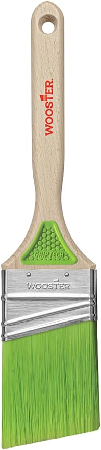 6-Pack of 2-1/2” Wooster 5401 GripTech Angle Paint Brush, Sash Handle