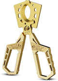 XIFEI Cigar Cutter, Stainless Steel Double Blade Guillotine Straight Cut Scissors, Ergonomic Hand-Held Design for All Cigars, Ideal Gift for Cigar Enthusiasts (Gold)