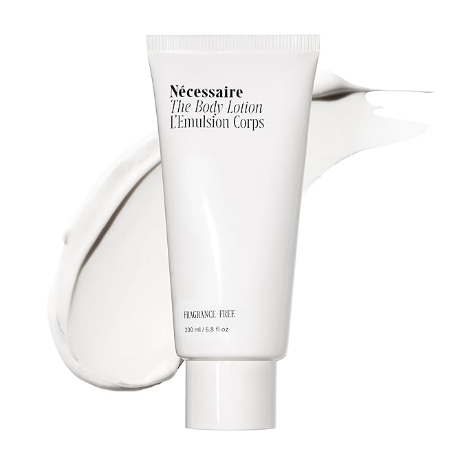 Nécessaire The Body Lotion Fragrance-Free - Multi-Peptide Moisturizer - Firming Body Lotion for Women + Men. 2.5% Niacinamide. Non-Comedogenic + Hypoallergenic for Sensitive Skin– 200 ml/6.8 fl oz