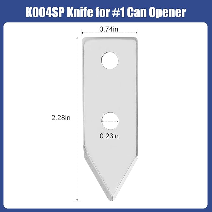 3Pcs K004SP Knife for 1 Can Opener, Commercial Can Opener Replacement Blade, 3 Blades Included