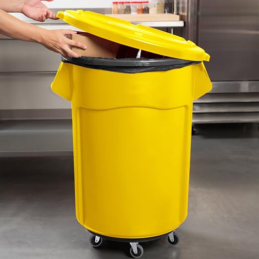 RILIDRI Replcament Casters for Brute Trash Bin Dolly Set of 10, 3-Inch Trash Can Dolly Replacement Wheels(375LBS-2)