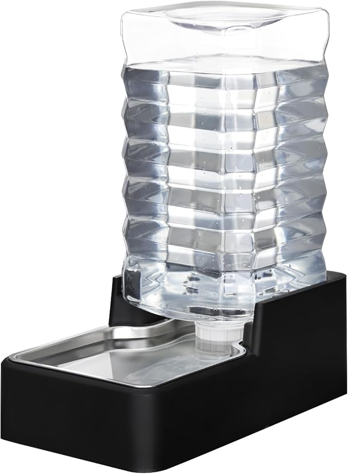 10L Automatic Dog Water Dispenser for Dog: No Filter | No Electricity Required/Gravity-Fed Refill/Spill-Resistant/Detachable for Cleaning/Stable Anti-Tip Base/for Daily Hydration