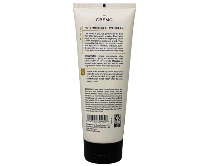 Cremo Original Shave Cream, Astonishingly Superior Shaving Cream for Men, 6 Fluid Ounce (4 Pack)