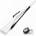 Color Guard Rifle, Wooden Drill Rifle for Winter Guard Practice | Glossy Finish, Leather Strap, Foam Padded Ends, Balanced Design, Winter Guard, Includes 2 Rolls Black Tape