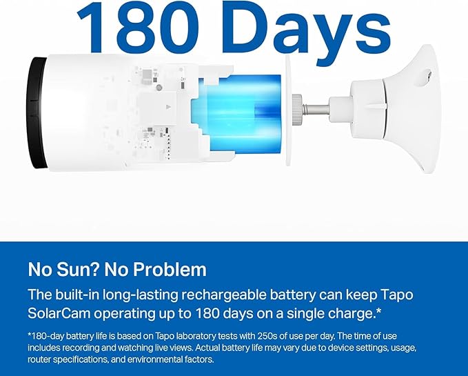 Tapo SolarCam 1080p Outdoor Wireless Security Camera, Battery Power with Solar, Person Detection, Subscription-Free Local Storage/Optional Cloud, Works with Alexa & Google Assistant, C402 KIT(3-Pack)