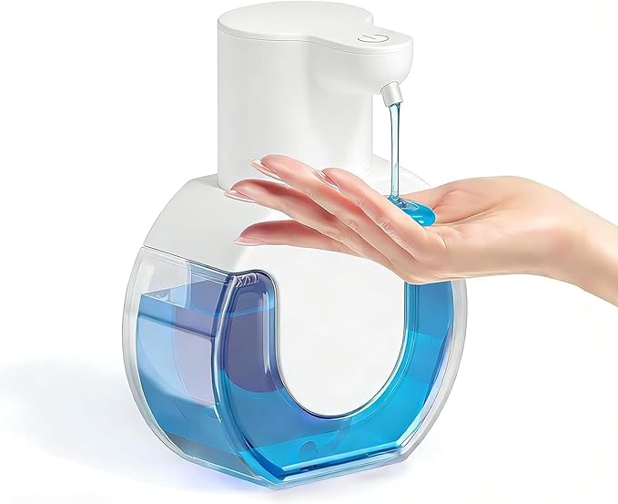Automatic Soap Dispenser Touchless,Liquid Soap Dispenser USB Rechargeable,15oz/420ml Hand Soap Dispenser,4-Level Adjustable,Wall Mounted/Countertop Soap Dispenser for Bathroom Kitchen Dish Soap