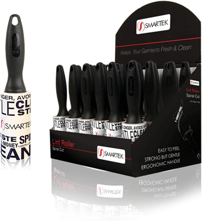 Smartek Lint Roller (Case of 24) Lint, Dust, & Pet Hair Remover
