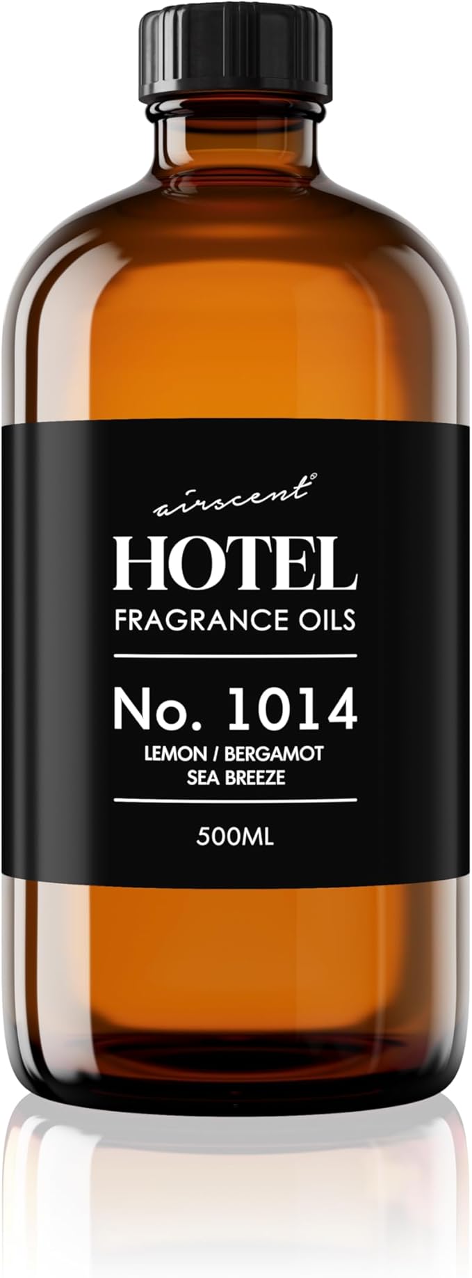 AirScent Hotel Diffuser Oil No. 1014 - Iconic 5-Star Hotel Blend - 500 mL | Lemon Bergamot Sea Breeze - Coastal Blend - Fragrance Oil for Ultrasonic and Waterless Diffusers and Crafting