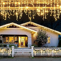JMEXSUSS 200 LED Icicle Lights for Outside