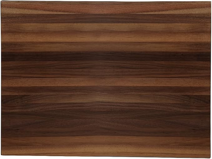 Walnut Cutting Board for Kitchen, USA Grown Hardwood, 20 x 15, with Invisible Inner Handle, Prefinished with Food-Grade Oil, Suitable for Kitchen Edge Grain, 1-1/2" Thick