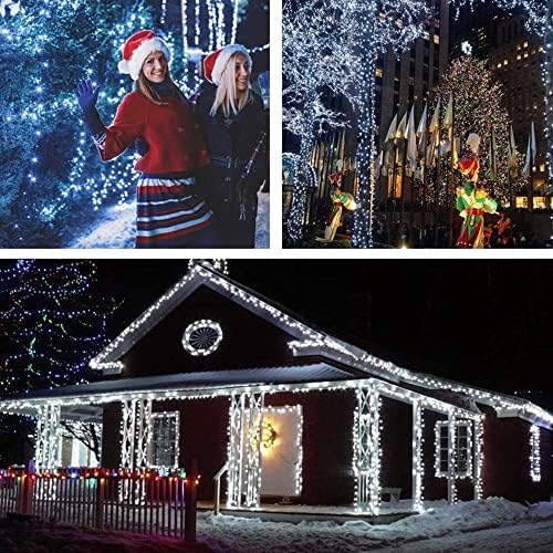 MZD8391 105FT 300LED Christmas Light, Waterproof Christmas Tree Light White