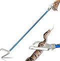 IC ICLOVER 52 Inch Professional Aluminum Alloy Snake Tongs, Standard Size | Wide Jaw & Lock Machanism & Comfort Grip Handle， Reptile Rescue Grabber Rattle Snake Control Catcher Removal Handling Tool