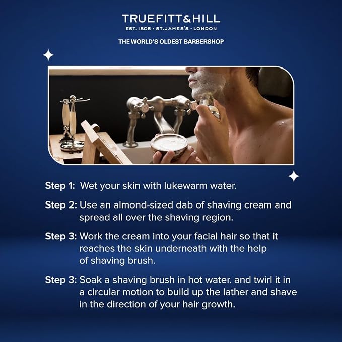 Truefitt & Hill West Indian Limes Shaving Cream Bowl for Men, Refreshing and Zesty scent, 6.7 oz.