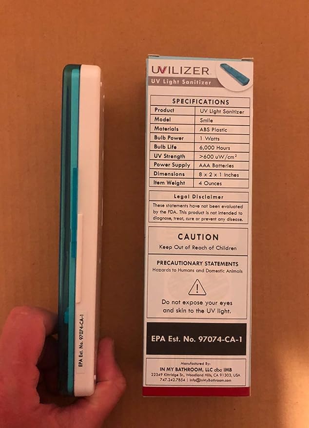 UVILIZER Smile - UV Light Sanitizer & Ultraviolet Toothbrush Case